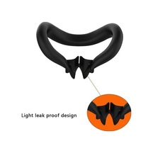 Ankatek Yüz Vr Siyah Silikon Rocker Quest Meta Maskesi Lens Kulaklık Koruyucu Kapak Kapağı 3 2 + + - Yd Oyun Aksesuarı Siyah Siyah