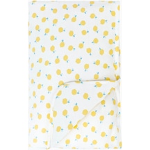 Boumini Kışlık Çocuk Pamuklu Battaniye Çift Taraflı Elyaf Dolgulu Limon Çok Renkli