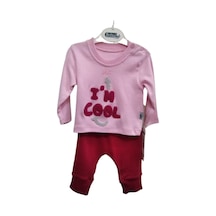 Cebeciticaret Kız Bebek Pembe Alt Üst Takım %100 Pamuklu (479848954)
