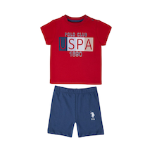 U.S. Polo Assn. Bebek Kırmızı T-shirt Takım Usb1147 Kırmızı