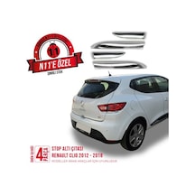 intakrom Renault Clio 4 Krom Stop Alt Çıtası 4 Parça 2012 -2018 N11.3545
