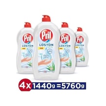 Pril Elde Yıkama Sıvı Bulaşık Deterjanı Losyon Aloe Vera 4 x 1440 G
