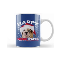 Happy Howlidays Christmas Dog Kupa Bardak Porselen Karışık