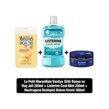 Le Petit Marseillais Vanilya Sütü Duş Jeli 250 ML+Listerin Gargara 250 ML+Neutrogena Krem 30 ML