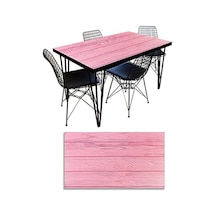 Pembe Ahşap Desenli Masa Kaplama Folyosu 124-Pembe