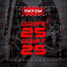 Mondial Drift L 25 Yan Grenaj Sticker Modeli Tarz Sticker Drıft 25