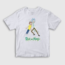 Presmono Unisex Çocuk Eyes Rick And Morty T-Shirt