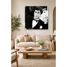 Tam Renk Al Pacino Dekoratif Kanvas Duvar Tablosu Çok Renkli