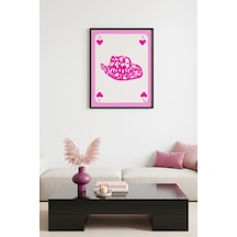 Doğal Ahşap Çerçeveli Retro Leopar Print Tablo - Western Hayvan Baskısı Huhu2338