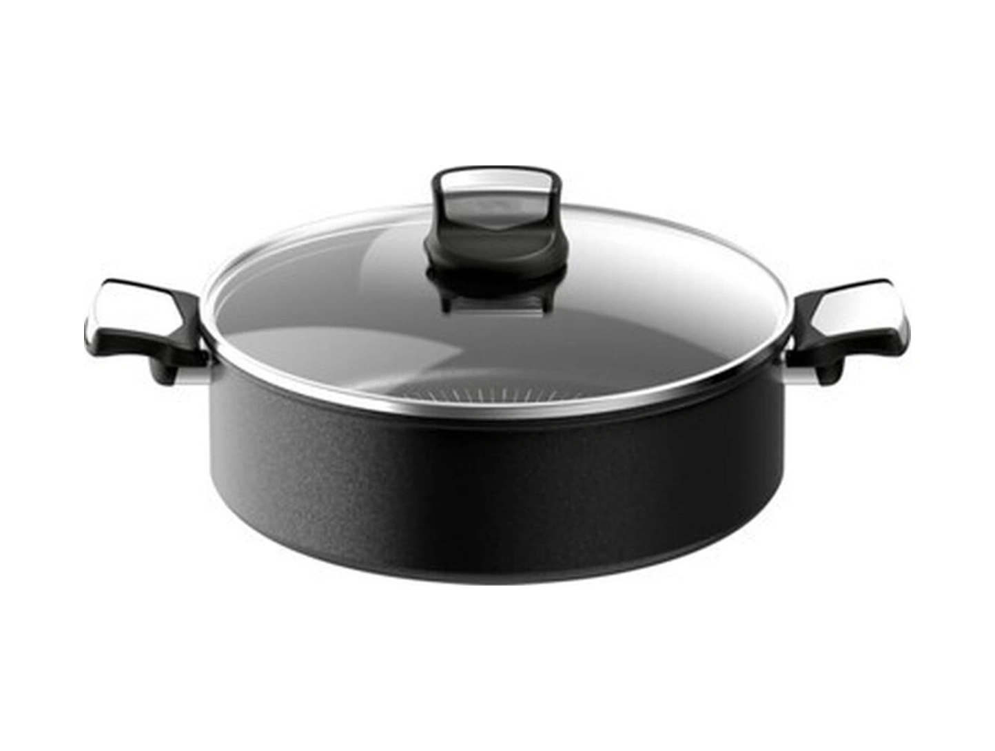 Tefal Titanyum 6x Unlimitedone 28 Cm İndüksiyon Tabanlı Kısa Tencere - 2100119618 Bakır - Siyah