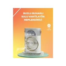 Mini Klima Fan Usb'li 7 Renk Gece Işığı 3'ü 1 Arada Fonksiyon - Hs08373446-9348 Renkli