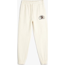 Koton Jogger Eşofman Altı Cepli Beli Bağlamalı Şardonlu Ekru 4skb40053tk 4SKB40053TK010 Ekru