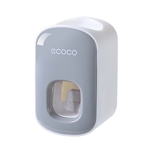 Ecoco Duvara Monte Otomatik Diş Macunu Dispenseri Gri Bx Diğer