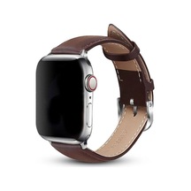 Apple Watch 42mm Nl26 Deri Kordon - Kahverengi Açık Mavi