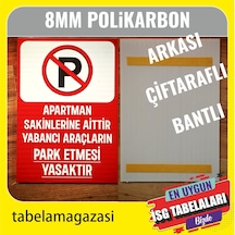 Apartman Sakinlerine Aittir Yabancı Araç Park Yasaktır Tabelası