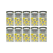 Rayovac Extra Advanced 10 Numara Blister İşitme Cihazı Pili 6 x 10'lu