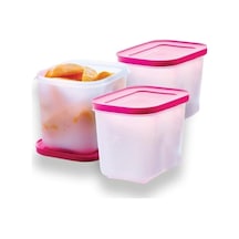 Tupperware Alaska 1.1 Saklama Kabı Pembe 3'lü