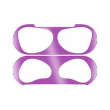 Ekılıf - Airpods 3. Nesil Uyumlu - Toz Kir Önleyici Sticker - Mor