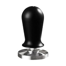 Metabagua 58mm Espresso Kahve Sabotaj Paslanmaz Çelik Düz Taban Kahve Tozu Pres Çekiç Sabit Yay Basıncı İle B Q5a5wz Siyah