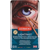 Derwent Lıghtfast Kuru Boya 12'li Metal Kutu