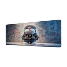 Doraemon Hip Hop Sokak Stili 40x90 Cm Oyuncu Mousepad Kaymaz Taban Büyük Boy