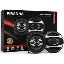 Piranha Carmate X Type 250w 10cm 4 Yollu Oto Hoparlör Seti Araç İçi Ses Sistemi