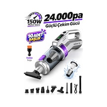 Ezere Powervac 24000pa Araç İçi Ve Ev Tipi Şarjlı Vakum Süpürge