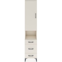 Arges Dolap 3 Raflı 3 Çekmeceli Tek Askılı 44x30x221 Aytaşı-a... Aytaşı