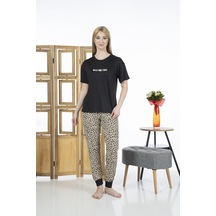 Estiva 24130 Wild And Free Kadın Kısa Kollu Pijama Takımı 001