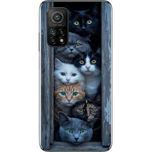 Xiaomi Mi 10 T Uyumlu Yavru Kediler Baskılı Silikon Kılıf Renkli