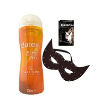 Durex: Play- 2si1arada Ylang Ylang Baştan Çıkartıcı&kaydırıcılıya Jel 200 Ml + Siyah Deri Göz Maskesi + Hediye
