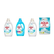 Aquabor Doğal Mineralli Sıvı Beyaz + Sıvı Renkliler + Sıvı Beyaz + 4kg Beyaz Set