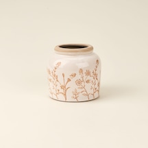 Deco Natura Vazo - Renkli - 15x14 Cm Çok Renkli