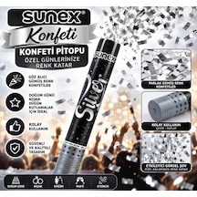 Sunex Konfeti Püskürtücü Gümüş Konfeti Patlatma Çubuğu Doğum Günü, Düğün, Nişan & Parti Diğer