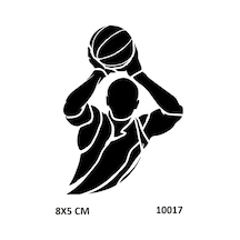 Airbrush Tattoo Basketbol Skor Modeli Yapışkanlı Stencil Süsleme Ve Boyama Kalıbı
