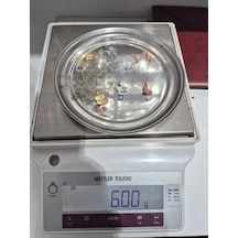 925 Ayar Papatya Silver 3'lü Set 4 Yaprak Yonca Kolye.rose.gold.rodaj Gümüş