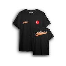 Top Glory Atletizm Milli Takım Tişört Turuncu Baskılı Atletizm T-shirt Atlcs1002