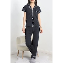 Seka Store Seka Süprem Düğmeli Pijama Takımı Koyulaci - 30320.1048. Çok Renkli
