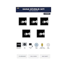 5 Kameralı 2mp Güvenlik Kamera Seti Gece Renkli Full Color Sesli Bullet 4tb 76 Gün Kayıt