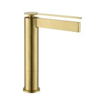 Fj-6022 Mat Fırçalanmış Altın Yüksek Lavabo Bataryası Altın