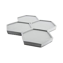 Bubigo Beton Bardak Altlığı Gri Mantar Tabanlı 4&apos Lü Set 11,5 X 10 X 1,5 Cm Btnms-2018208 Btg-76