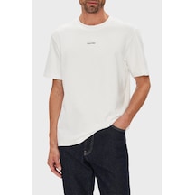 Calvin Klein Erkek T Shirt Lv04lc241g Yaf Beyaz Beyaz