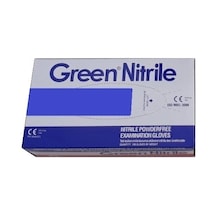 Green Nitril Mavi Eldiven M Beden 100'lü
