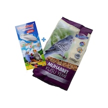 Muhabbet Kuşu Menu Kuş Yemi 1 KG + Kalsiyum Deposu Kalamar Kemiği
