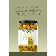 Kozoliv Doğal Ayvalık Çeşidi Kırma Yeşil Zeytin Cam 400 G