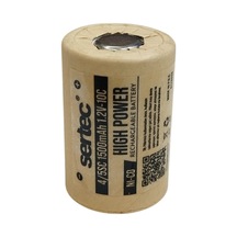 1.2v Ni-cd 4/5 Sc 1500 Mah Kağıt Şarjlı Pil 10c Başsız/flat Head - 16