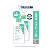Cerave Foaming Cleanser Normal ve Yağlıya Dönük Ciltler İçin Köpüren Temizleyici 2 x 236 ML