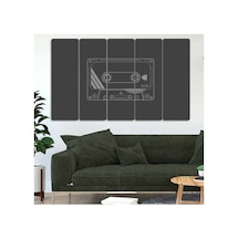 Kaset, 90'lar - 5 Parçalı Tablo Görsel - 702504191 Görsel
