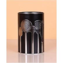 Ucr Home Metal Silindir Desenli Kaşıklık Servis Kepçe Kevgir Düzenleyici Toparlayıcı Çok Renkli