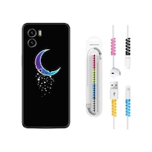 Vivo Y15S Kılıf Kablo Koruyuculu Moon Star 1851